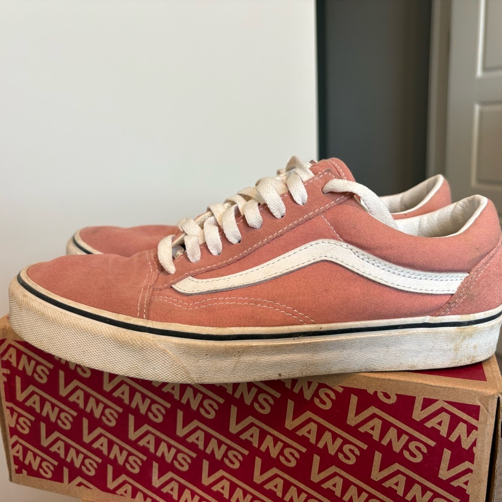Vans Old Skool Pink Canvas Low-Top Sneakers